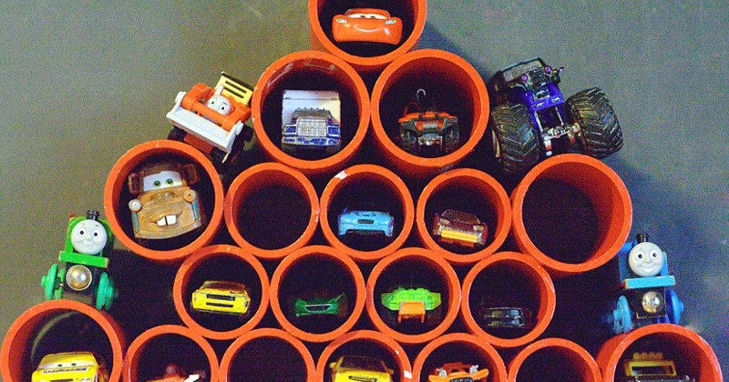 diy matchbox car storage