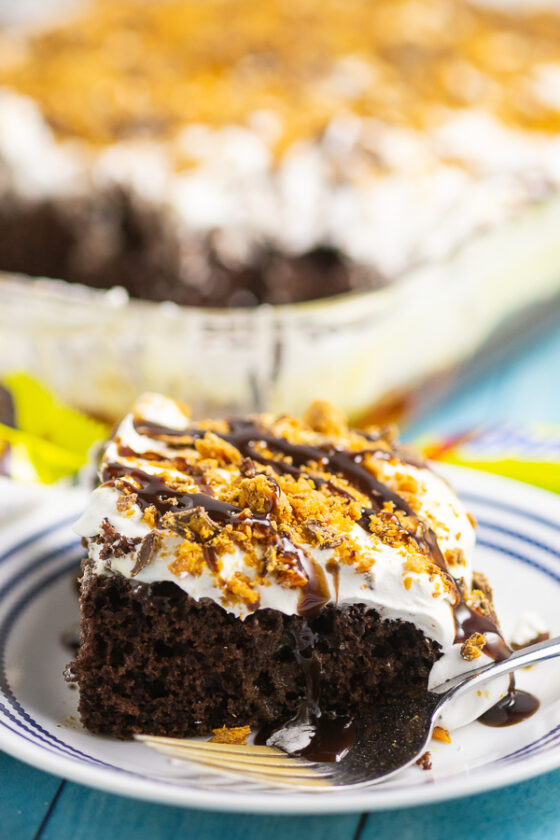 Butterfinger Cake Recipe | The Gracious Wife